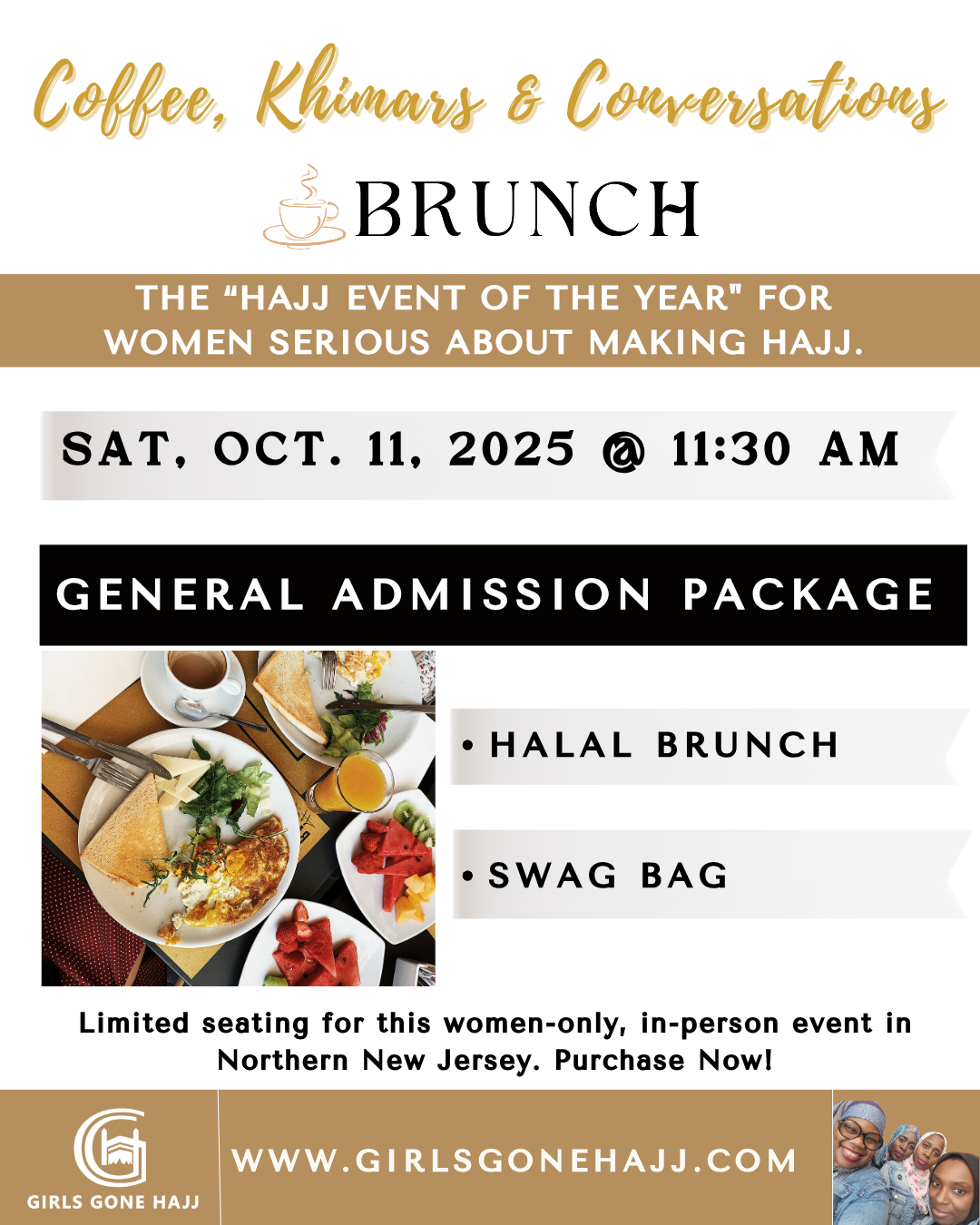 Coffee, Khimars & Conversations Brunch - General Admission