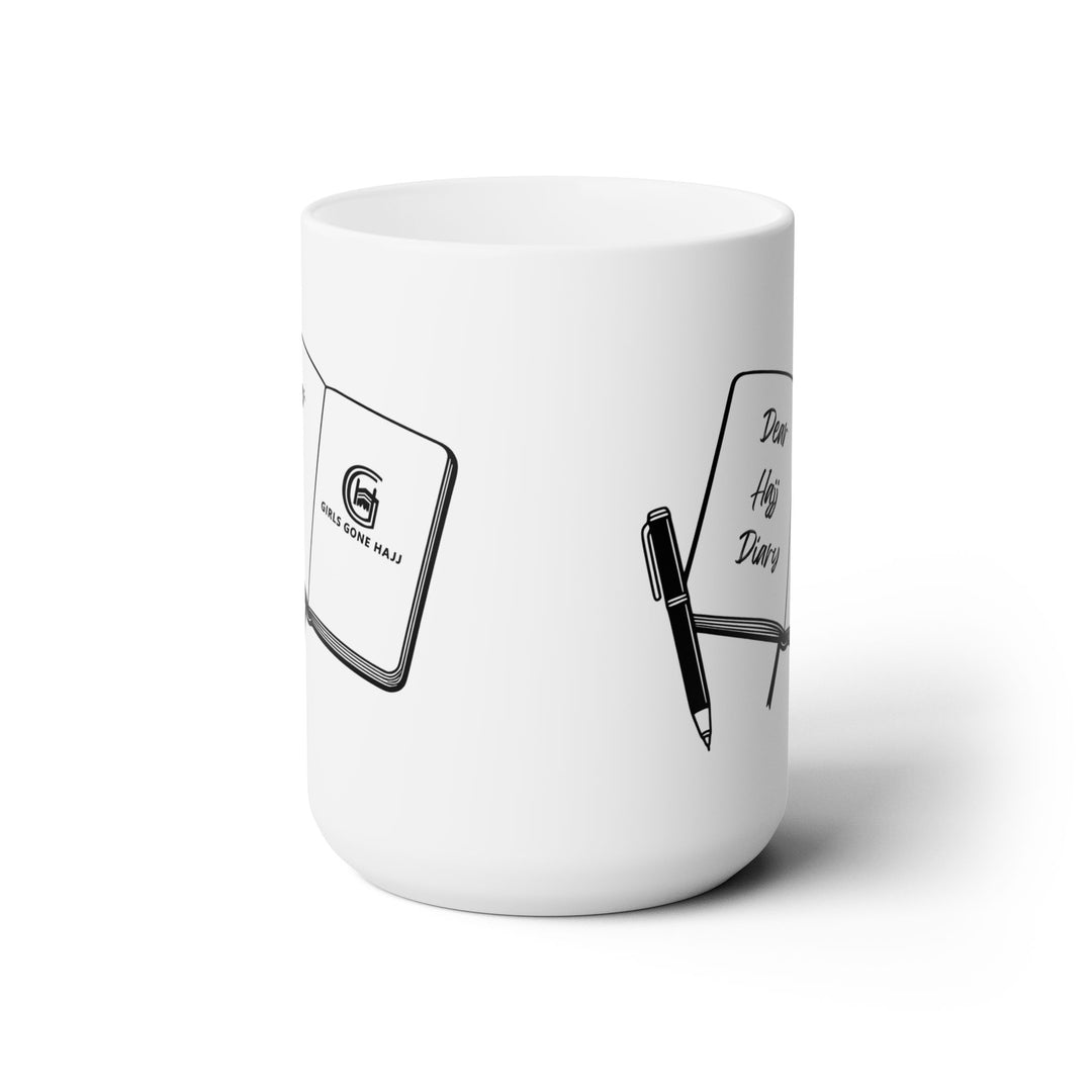 Dear Hajj Diary White Mug