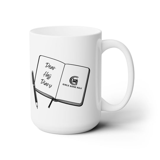 Dear Hajj Diary White Mug