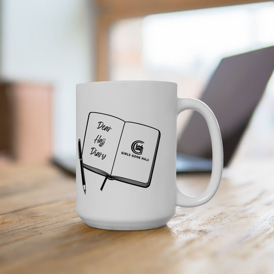 Dear Hajj Diary White Mug