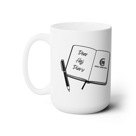 Dear Hajj Diary White Mug