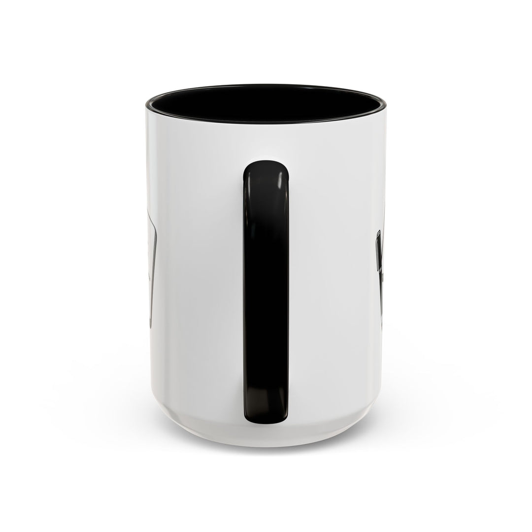 Dear Hajj Diary Accent Mug 15 oz, with Journal Illustration