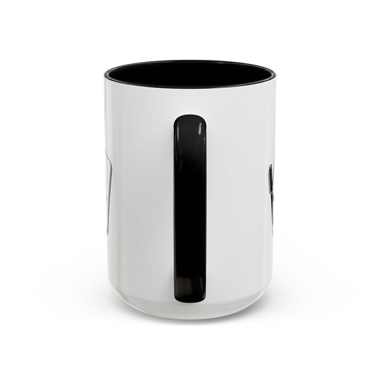 Dear Hajj Diary Accent Mug 15 oz, with Journal Illustration